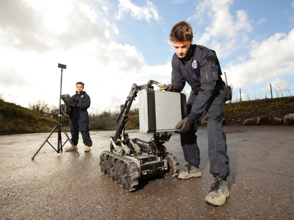 BootBanger being placed on ROV