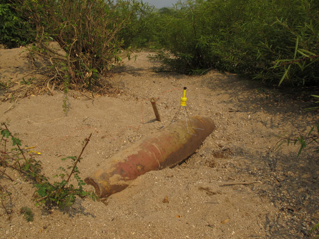 Humanitarian Demining Vulcan placed on target